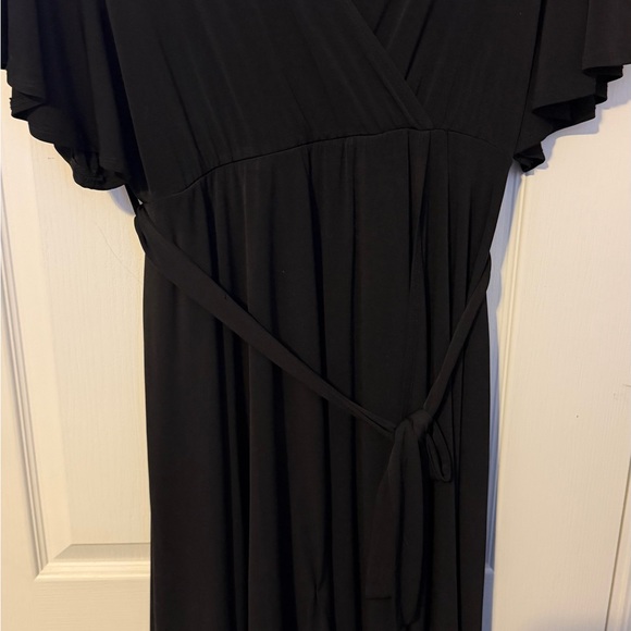Torrid Black Maxi Wrap Dress - Picture 2 of 3